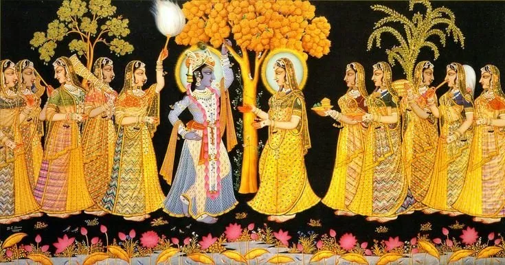 Holi, Radha Kridhna, vrindavan, India: localhi