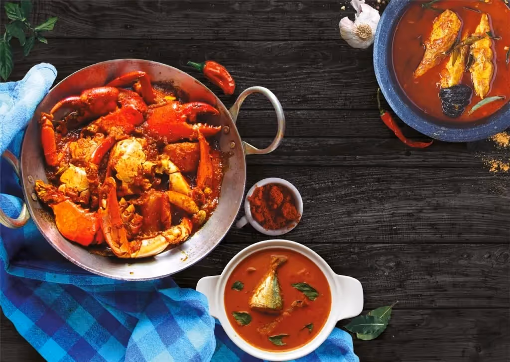 Fish Point Weligama, Crab Curry, Sri Lanka: localhi