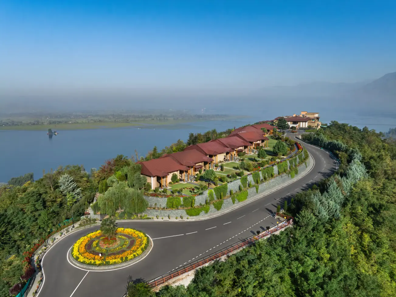 Taj Dal View overlooking the Dal Lake