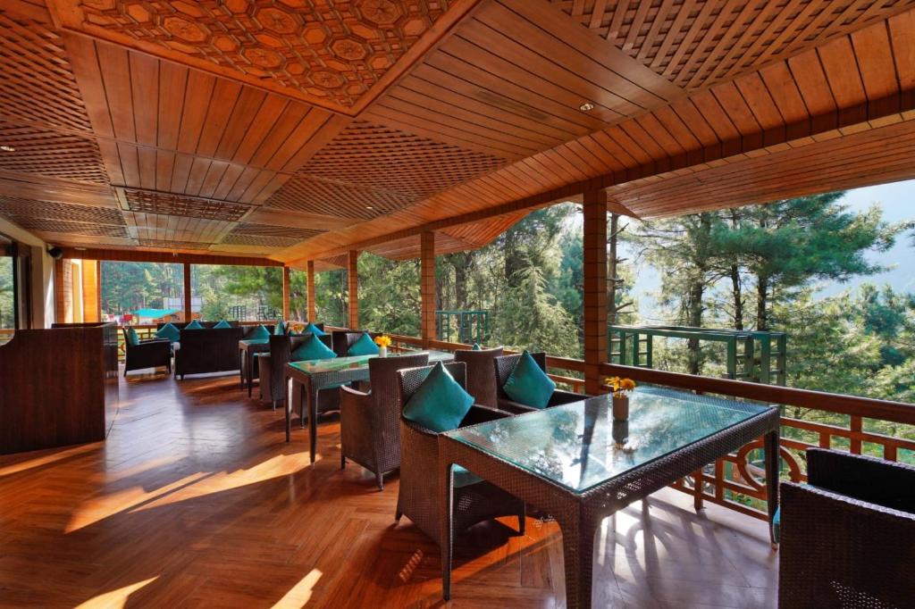 Restaurant dining at Radisson Golf Resort Pahalgam Kashmir