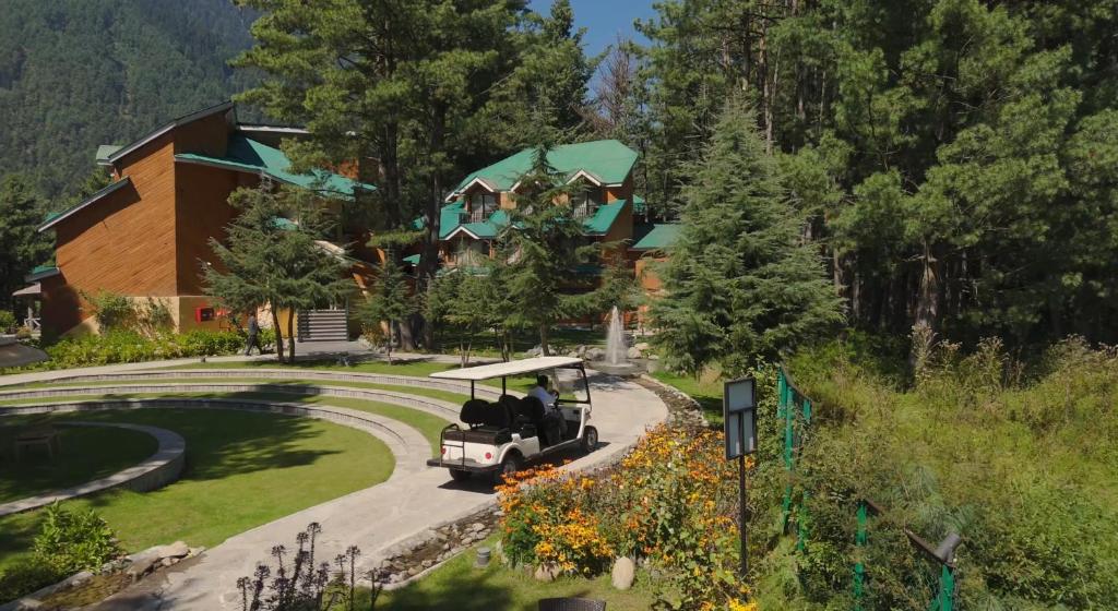 Landscaped gardens at Radisson Golf Resort Pahalgam Kashmir