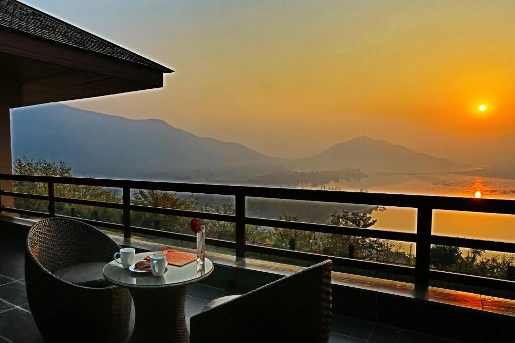 Dal Lake view from Taj Dal View Srinagar luxury hotel