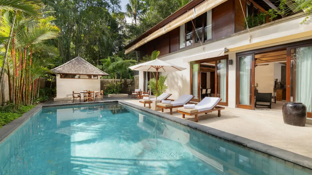 COMO Shambhala Estate residence jungle canopy view Ubud Bali — wellness retreat LocalHi