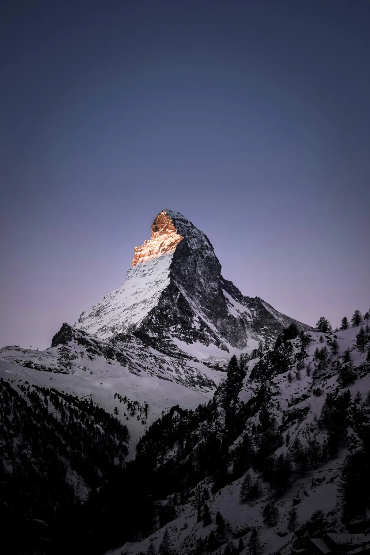 Matterhorn peak snow mountain Zermatt Switzerland