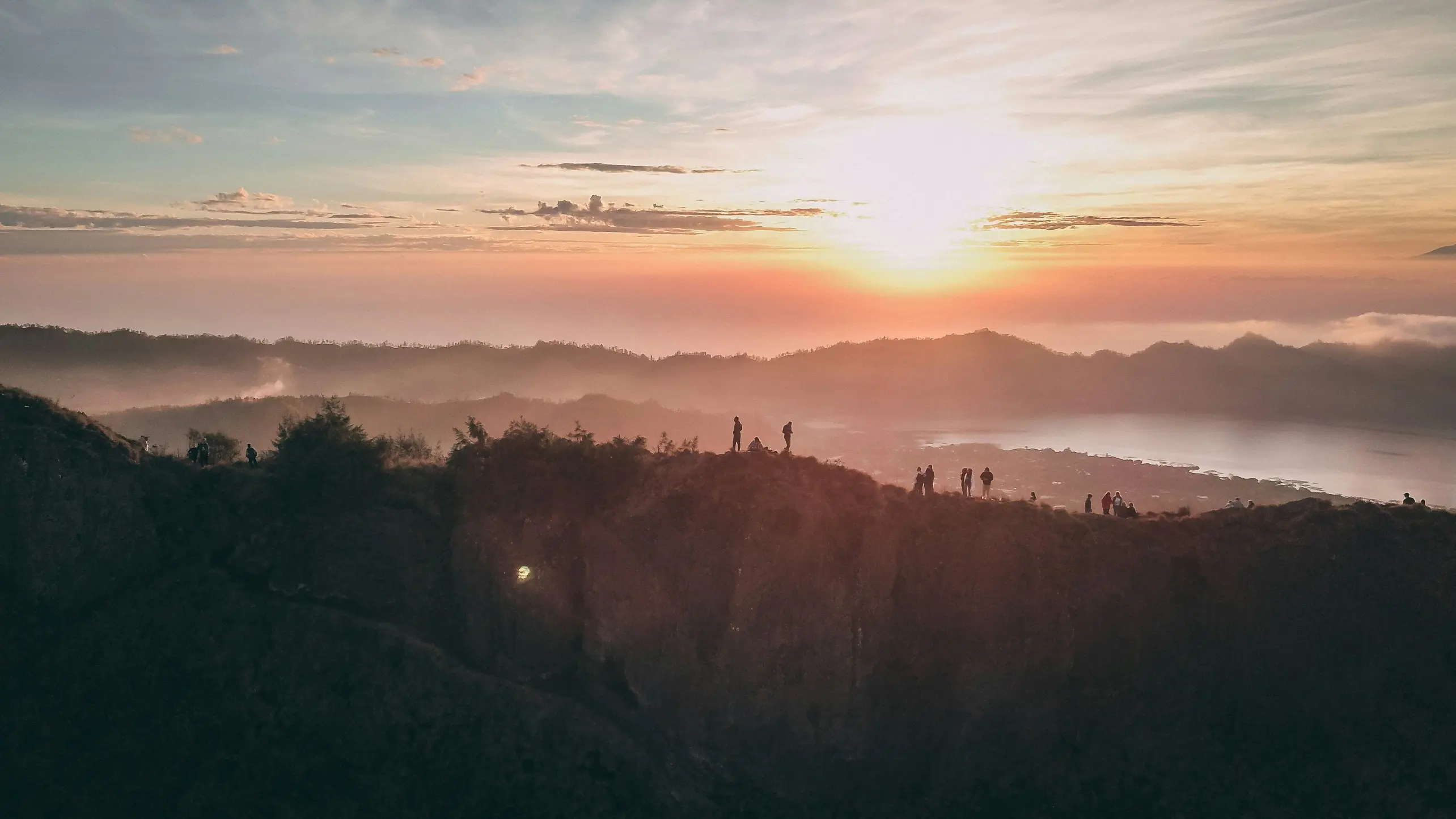 Mount Batur crater landscape Bali sunrise trek
