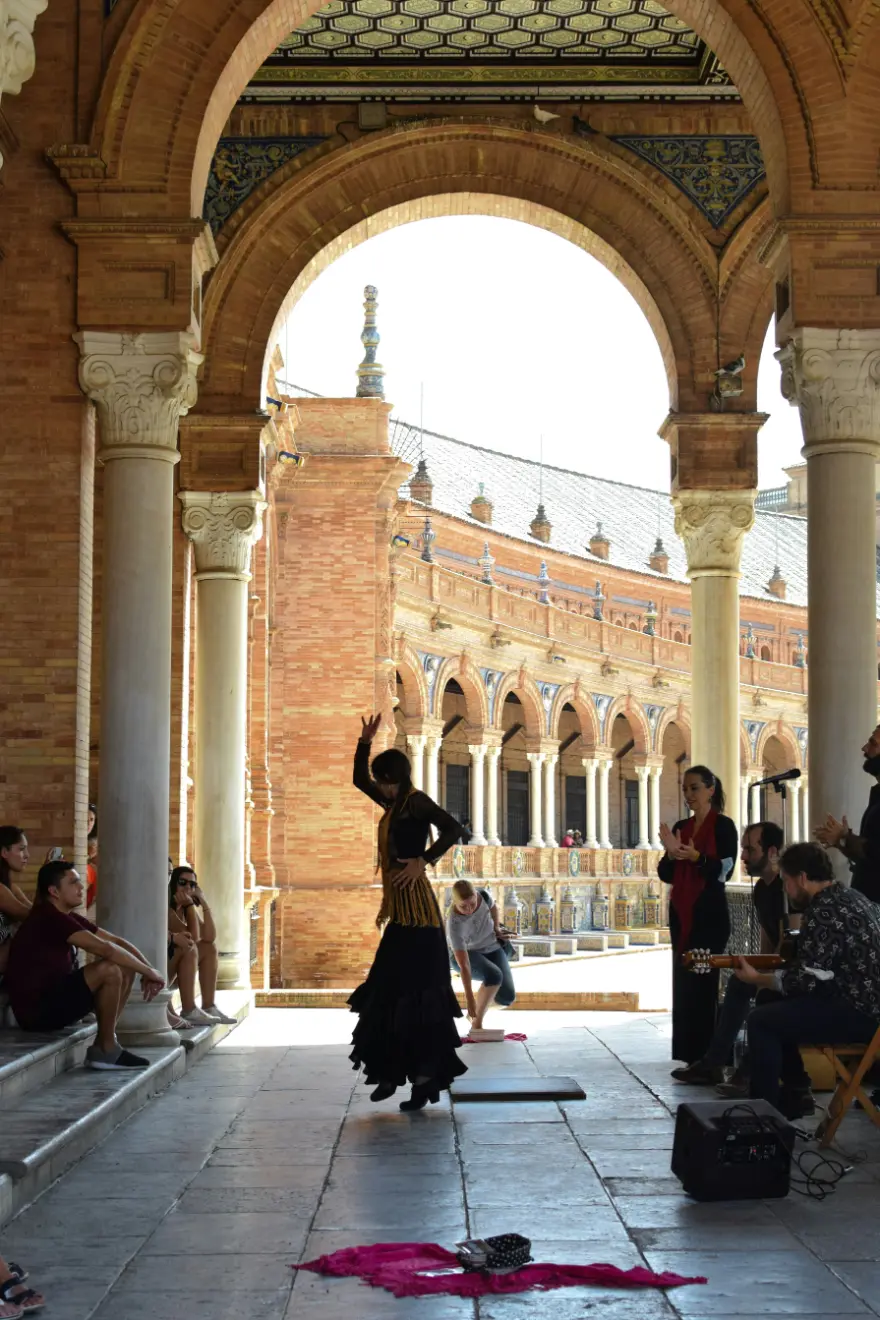 Audience watching flamenco show Tablao El Arenal Seville