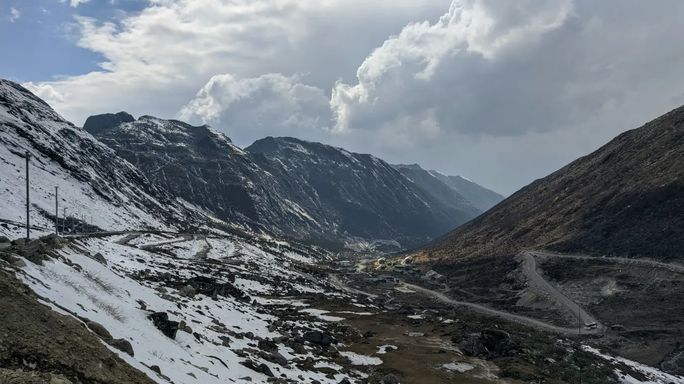 Sela Pass high altitude road in Arunachal Pradesh Eastern Himalayas India