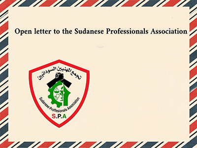 Open letter to the Sudanese Professionals Association