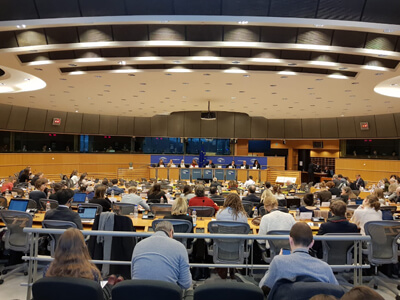 Mwatana participated in a meeting at the European Parliament about human rights and humanitarian situation in Yemen