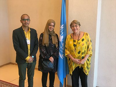 Mwatana Participates in Human Rights Council and Met with High Commissioner