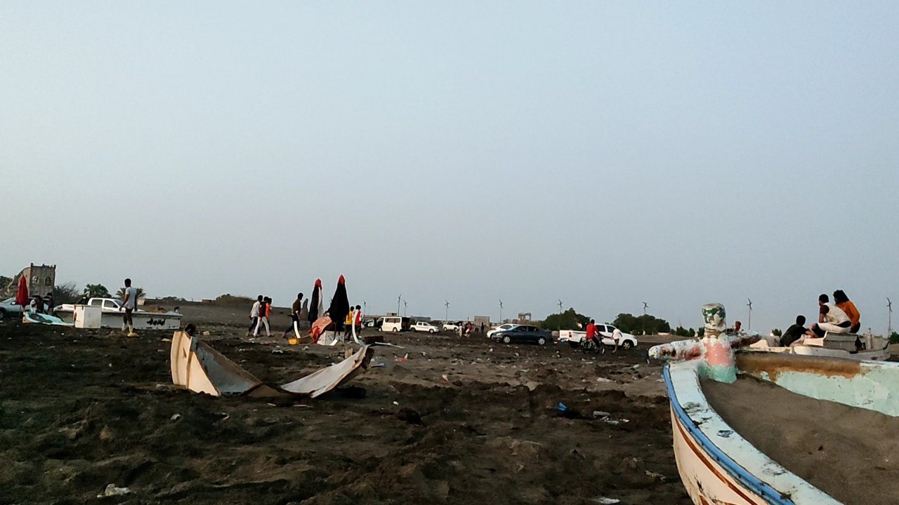 As a result of a landmine