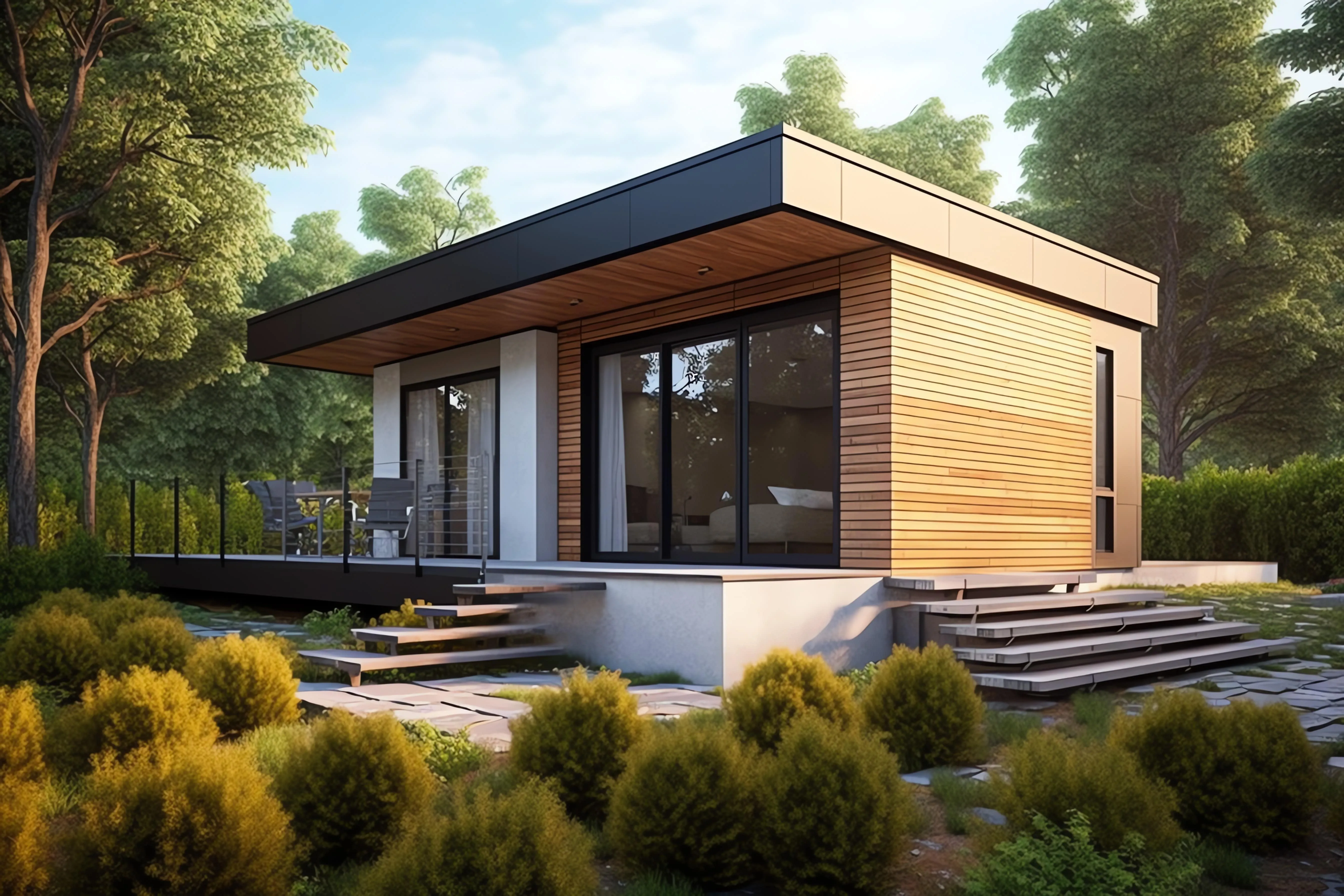 ADU unit exterior view in Portland project