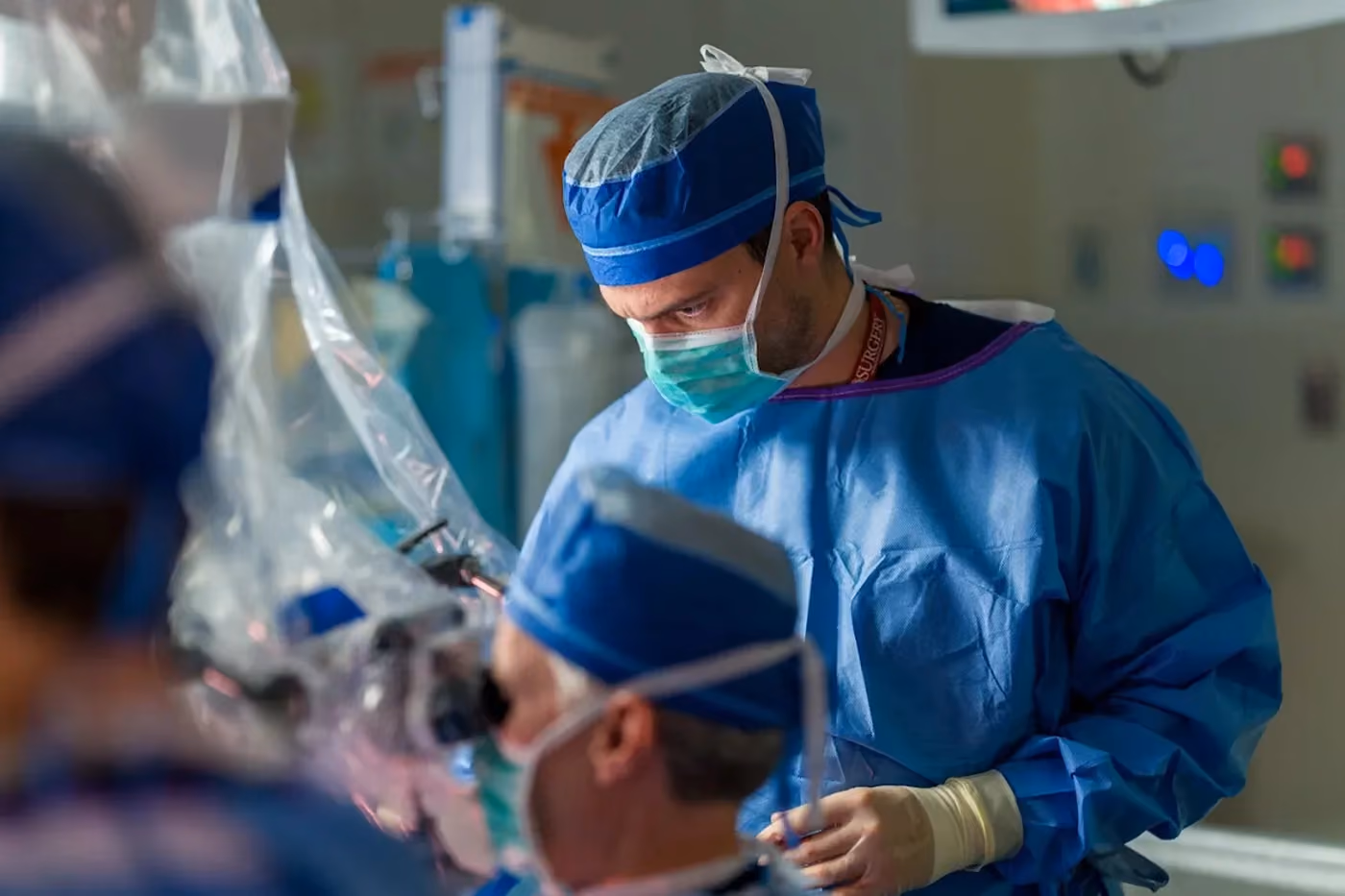 The best neurosurgeon in Los Angeles performs brain surgery on a patient in Santa Barbara