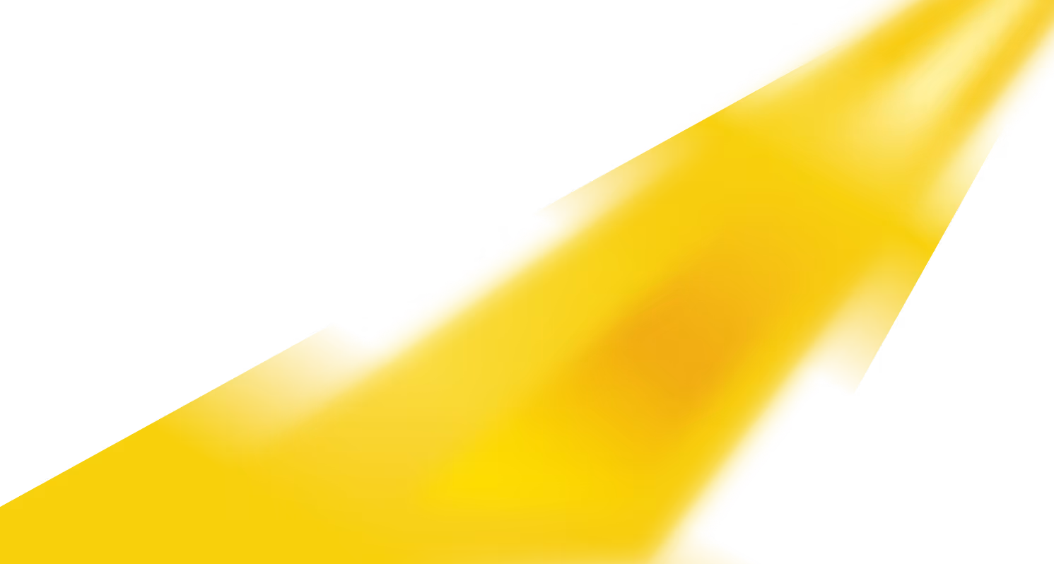 Yellow arrow pointing upward and to the right on a transparent background.