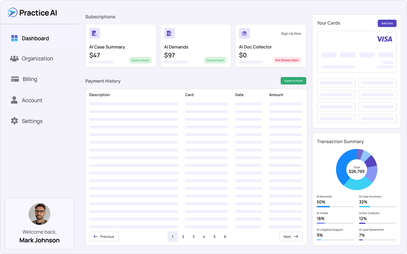 AI Document management platform interface