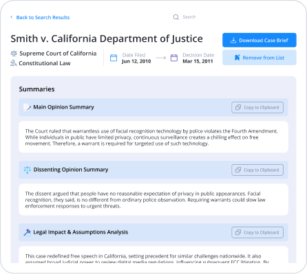 Client details card showing name Jane Perkins, email, phone number, received and last contacted dates, status review required, score 84 excellent, Intake Bot named CaseMate, and lead source Meta.