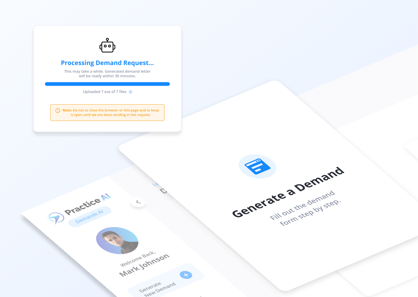 Completed client communication showing a transcript and a 31-second audio recording about a lemon law inquiry for a 2017 Toyota Camry with Law Practice AI, dated 20 Mar 2025, 8:47 AM.