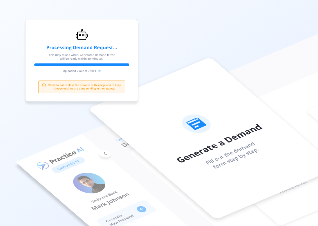 Completed client communication showing a transcript and a 31-second audio recording about a lemon law inquiry for a 2017 Toyota Camry with Law Practice AI, dated 20 Mar 2025, 8:47 AM.