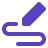 Icon of a fountain pen nib writing on a surface.