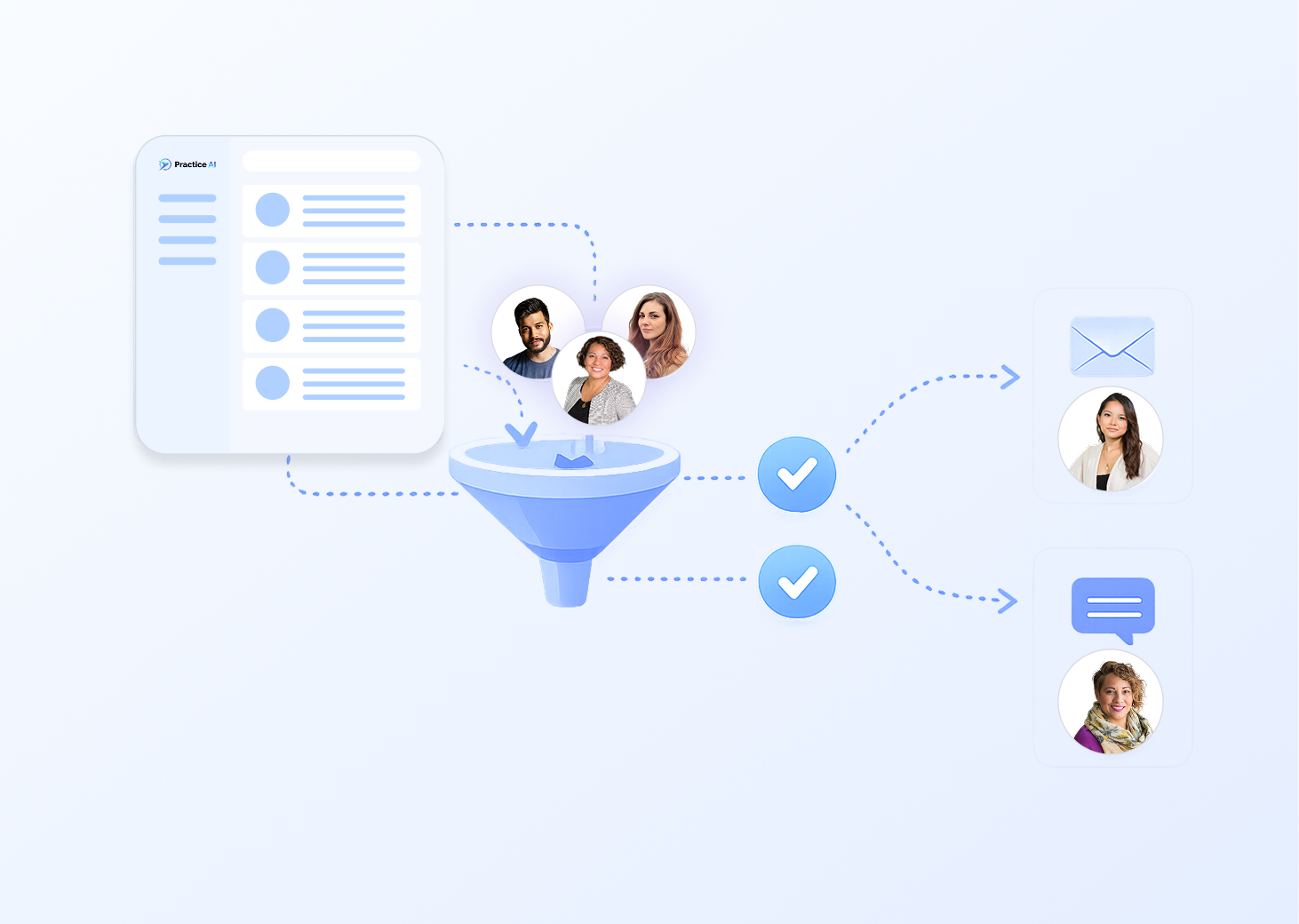 Completed client communication showing a transcript and a 31-second audio recording about a lemon law inquiry for a 2017 Toyota Camry with Law Practice AI, dated 20 Mar 2025, 8:47 AM.