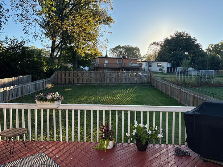 empty fence line with grass