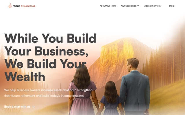 In this link, you'll find your way over to Forge Financial Services home page. Financial freedom awaits.
