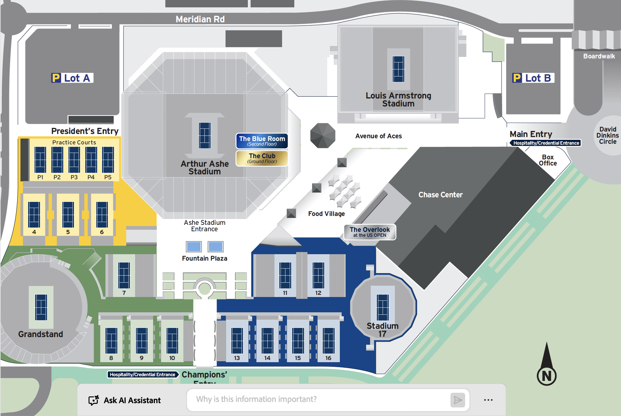 US Open Premier Map