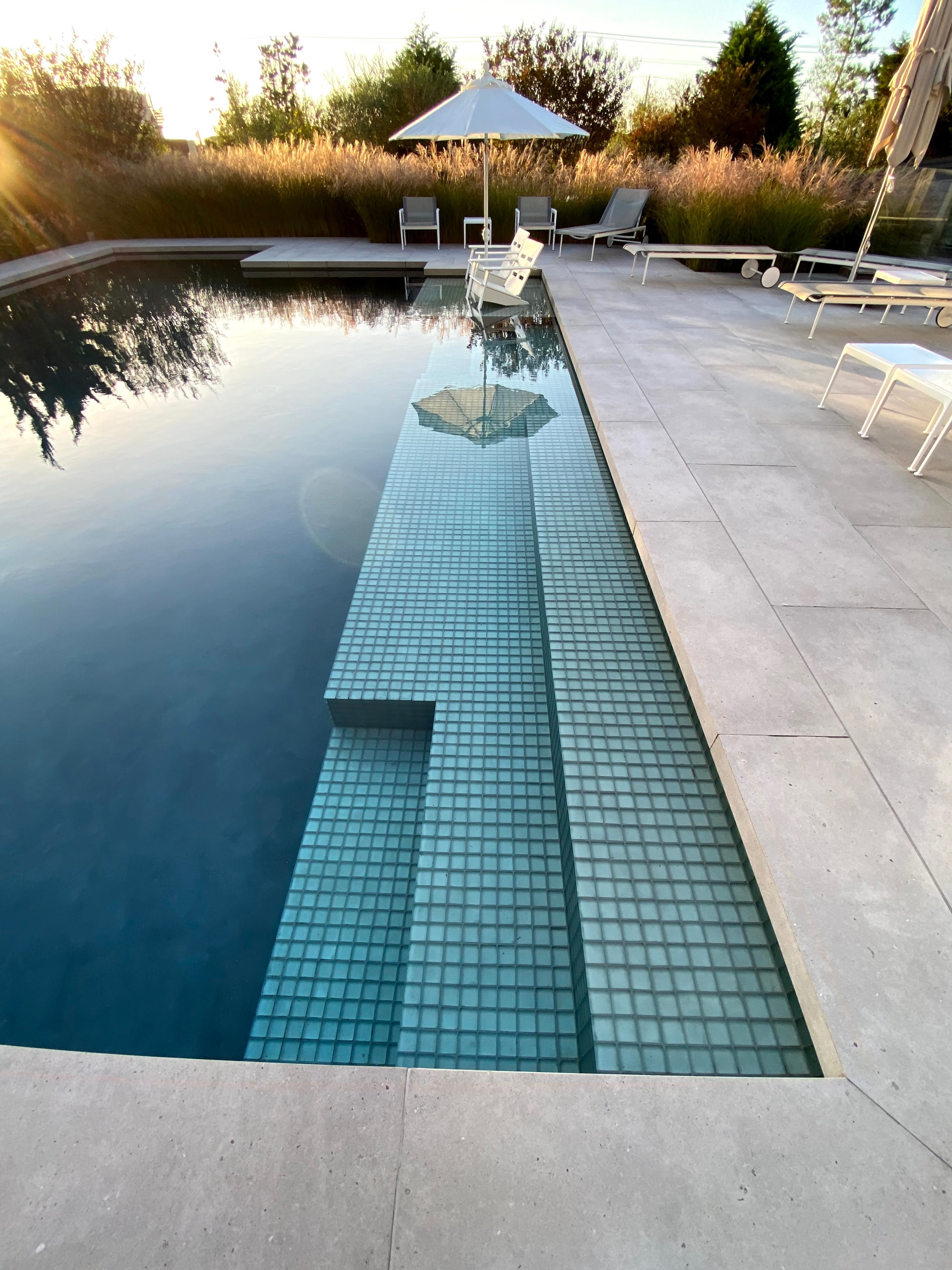 Sun shelf and linear water feature, Loveladies, NJ