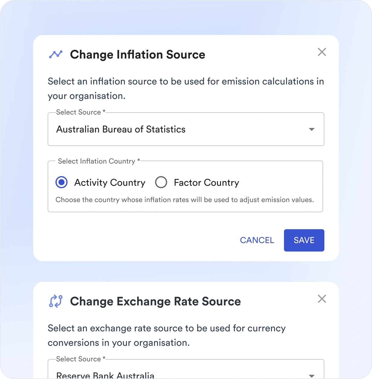 Carbon accounting rules