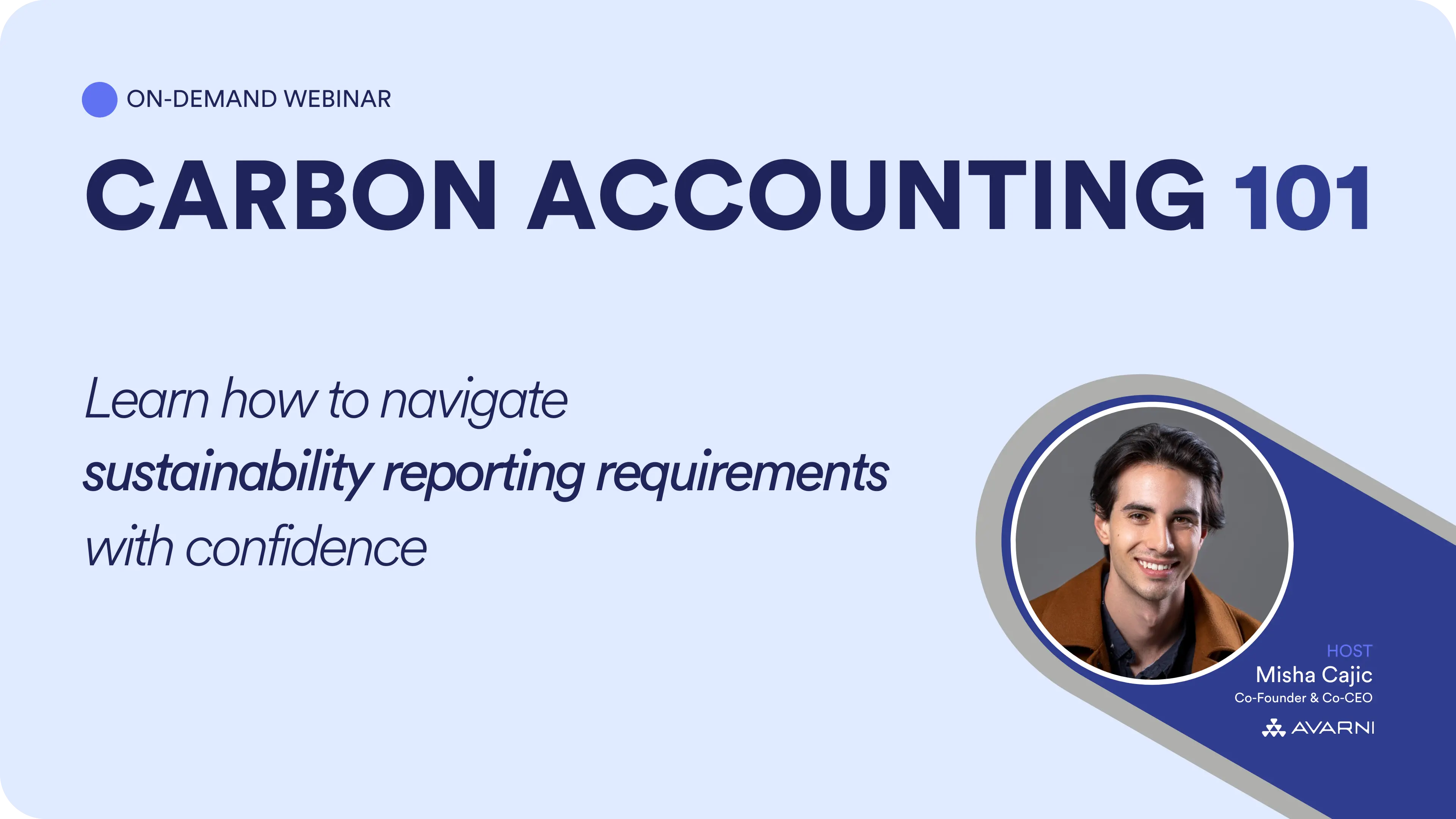 Carbon Accounting 101 webinar