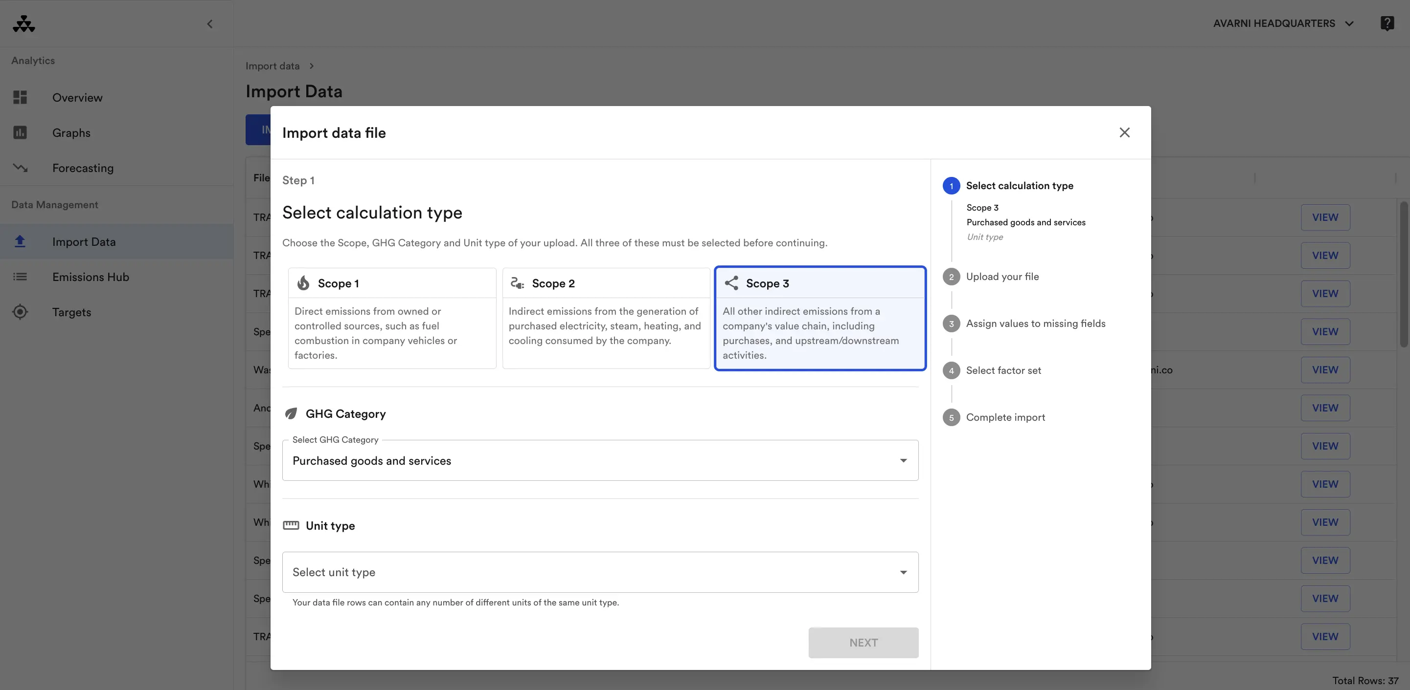 Avarni streamlined data entry