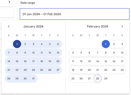 Avarni improved date range filters