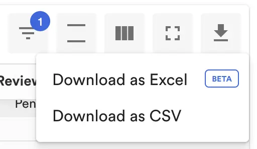 Avarni - Download as Excel