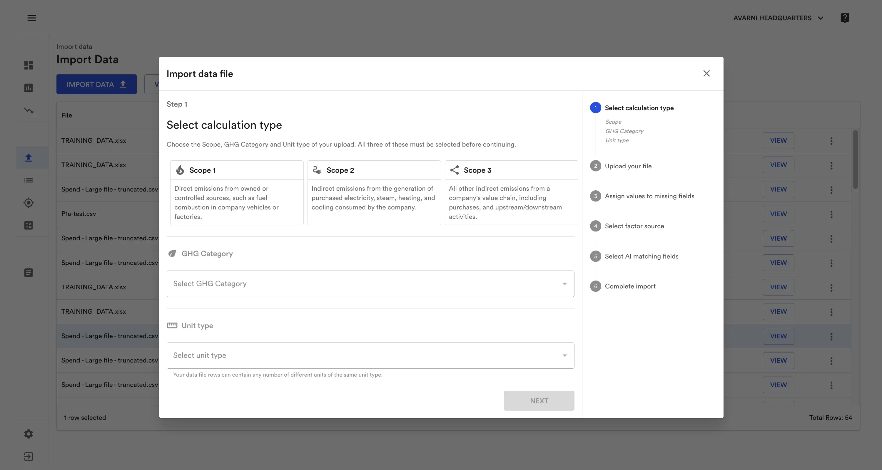 Mandatory climate reporting software: automated data collection