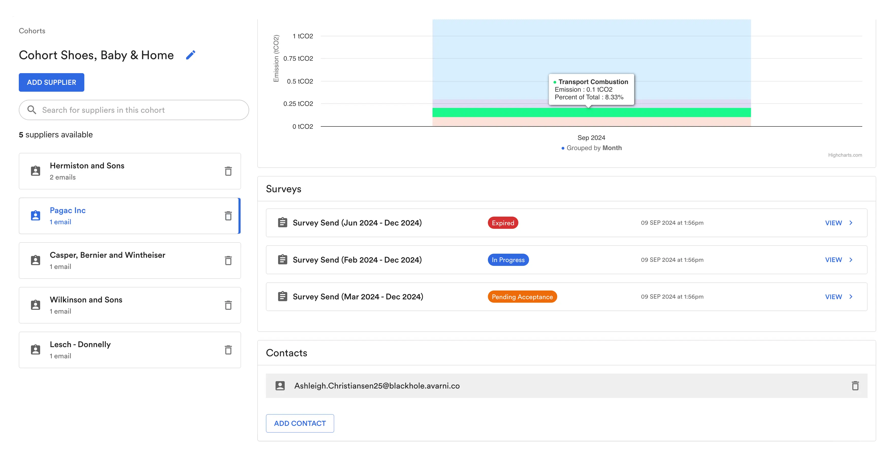 Validate supplier data for accurate emissions reporting