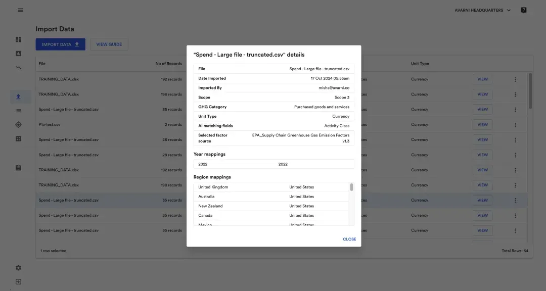 Accurate carbon audits with Avarni