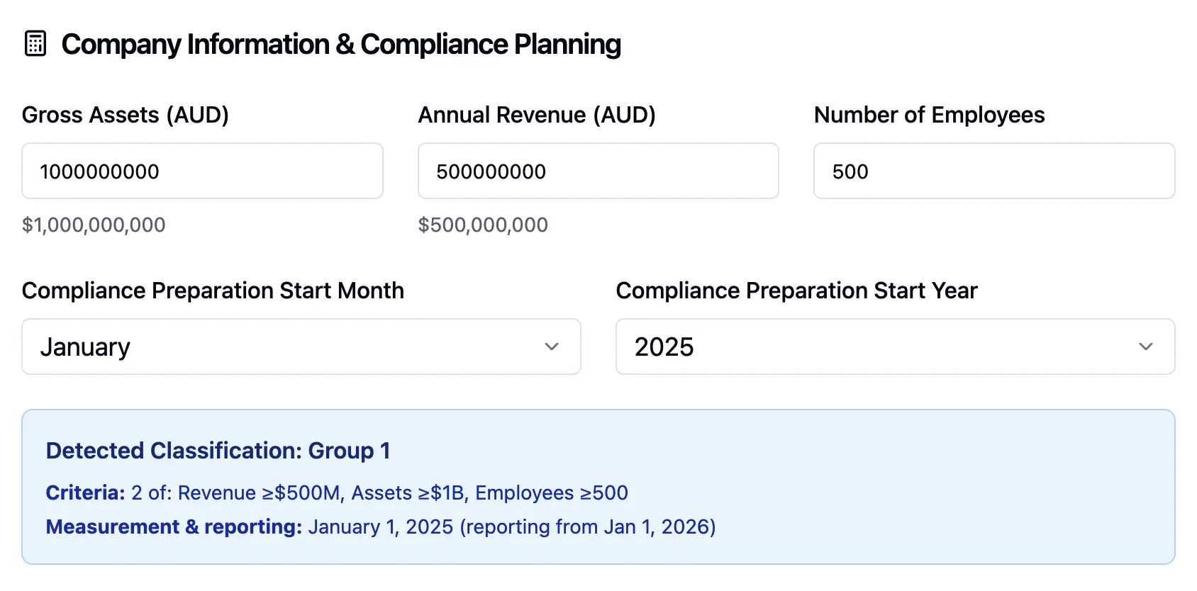 ASRS Compliance Risk Calculator