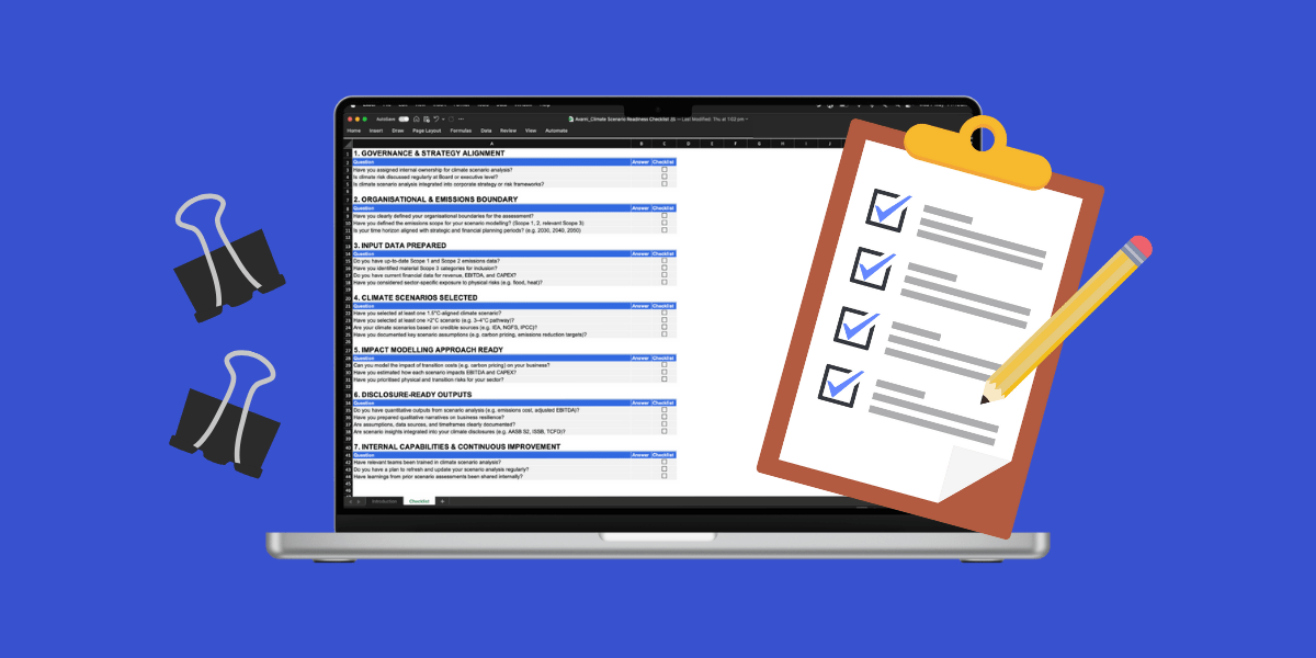 Free AASB S2 Climate Scenario Readiness Checklist