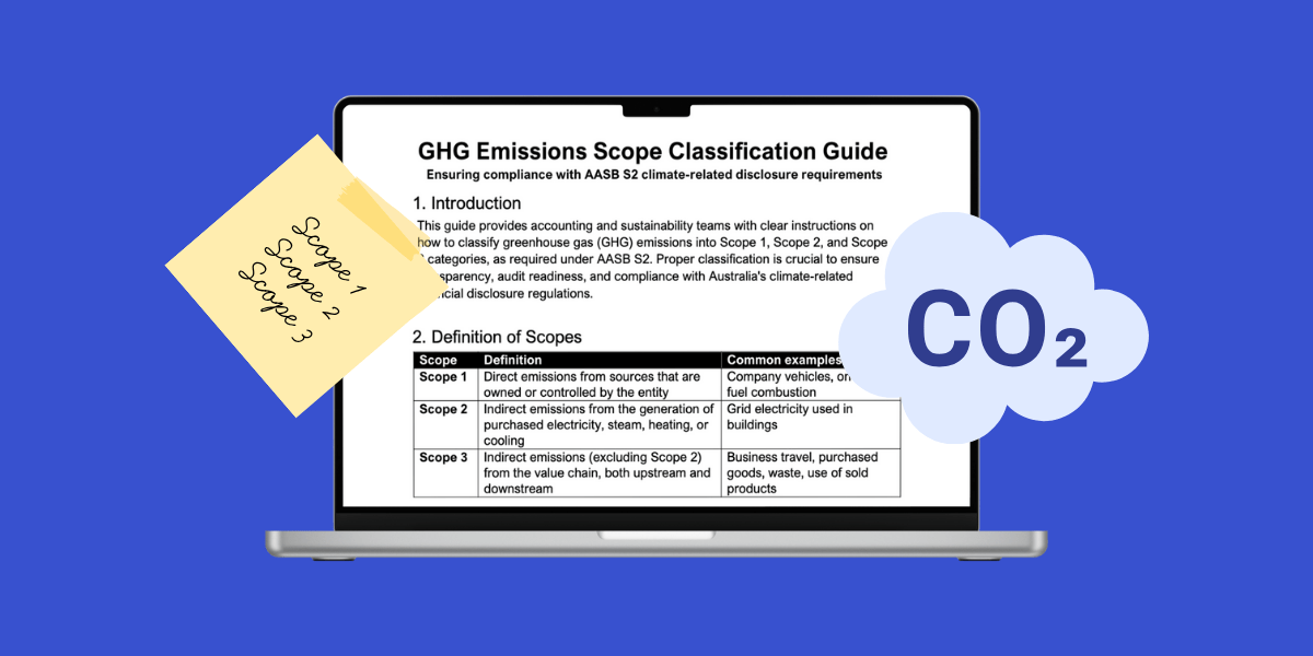 Free GHG Emissions Scope Classification Guide for AASB S2/ASRS compliance