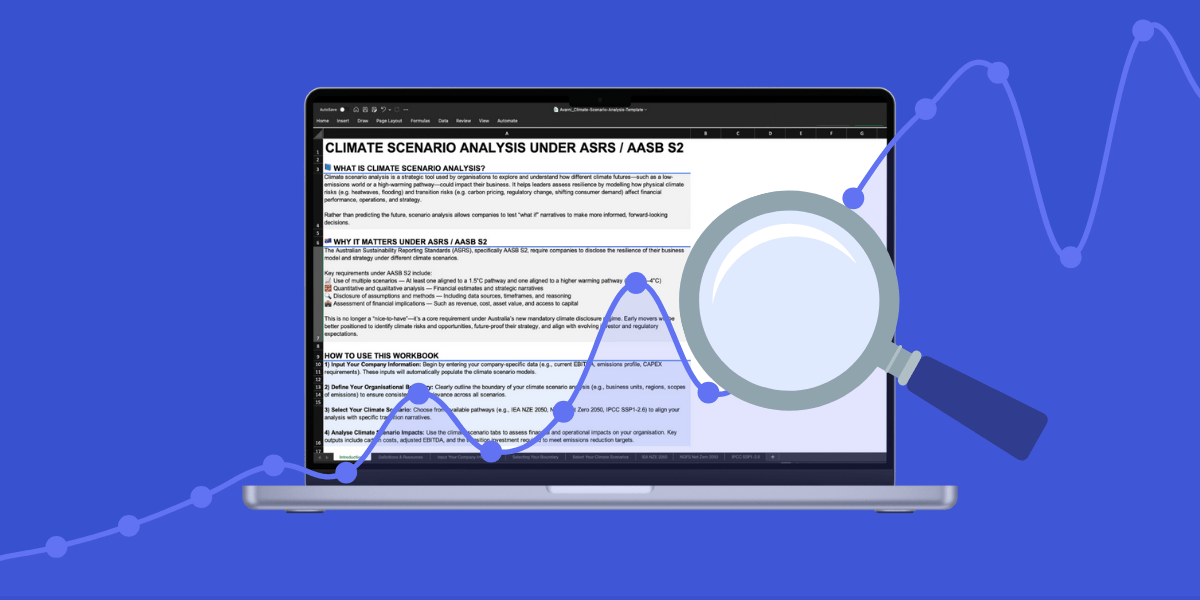 Free AASB S2 Climate Scenario Analysis Template