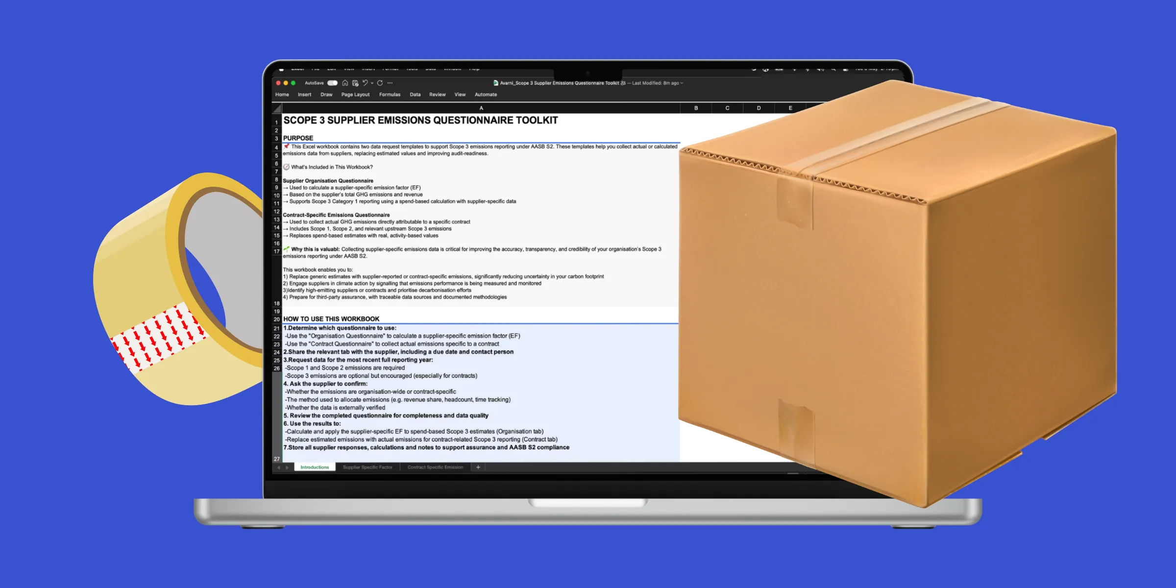 Free Scope 3 Supplier Emissions Questionnaire Toolkit for AASB S2 compliance