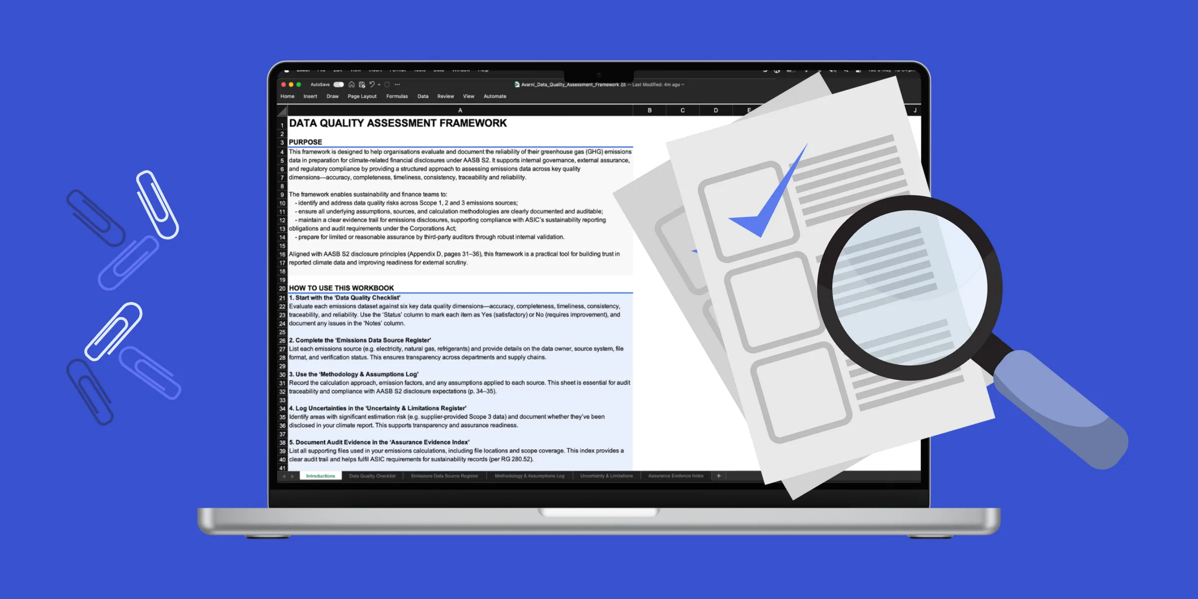 Free Emissions Data Quality Assessment Framework for ASRS AASB S2 compliance