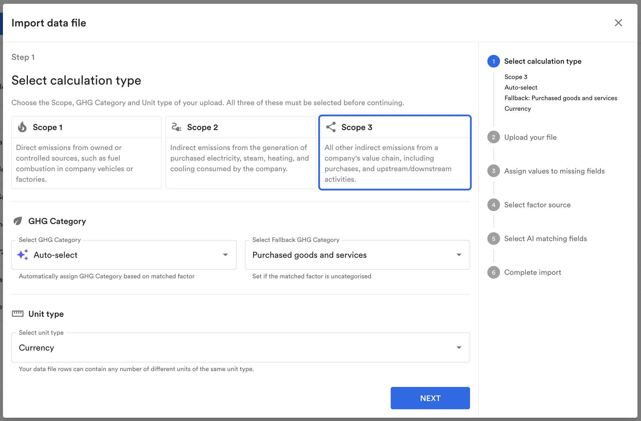 Automate assignment of GHG Protocol categories