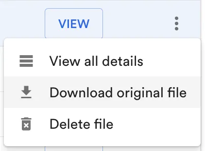 View and download all source data in Avarni