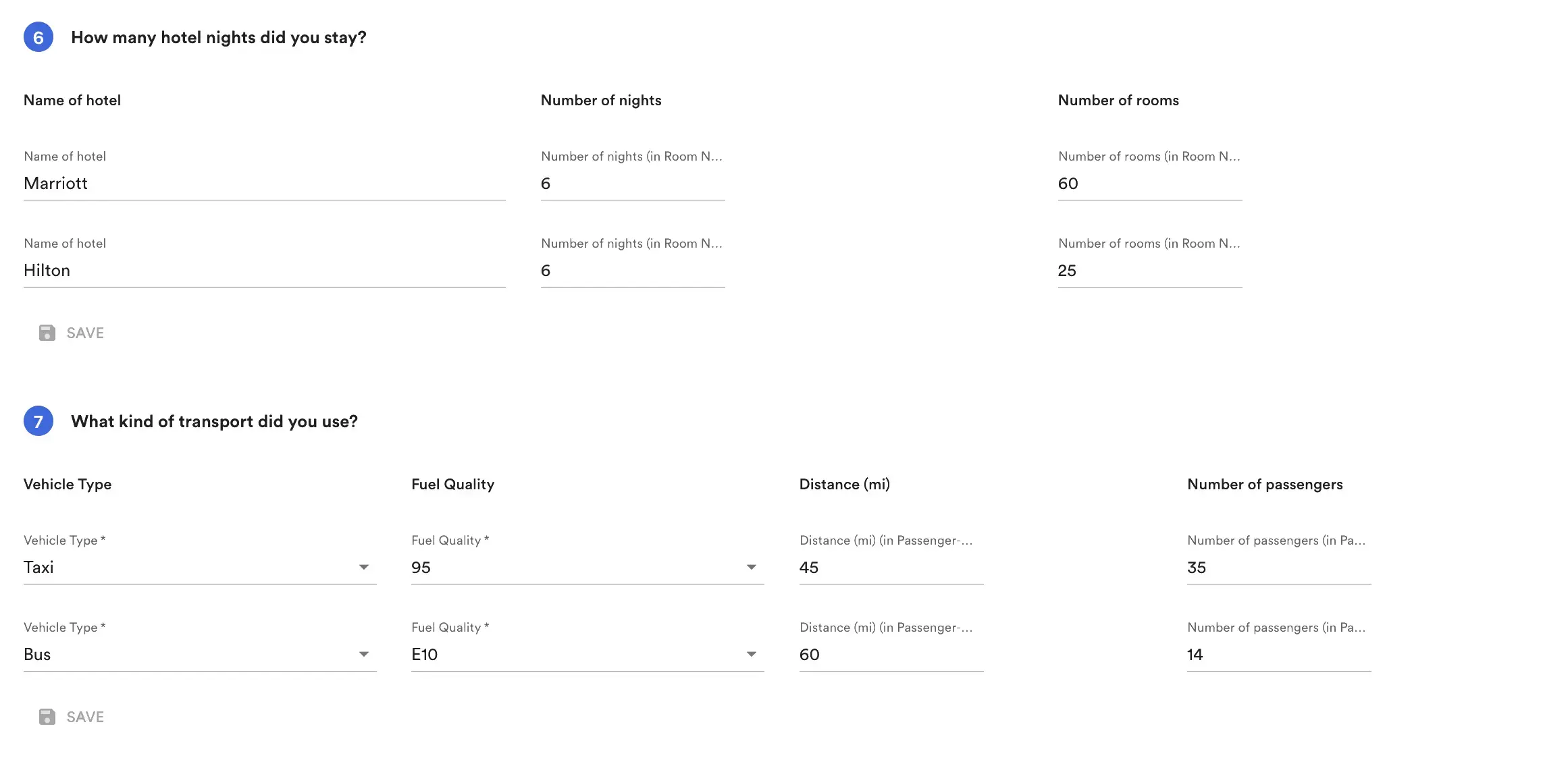 Supplier engagement questionnaires