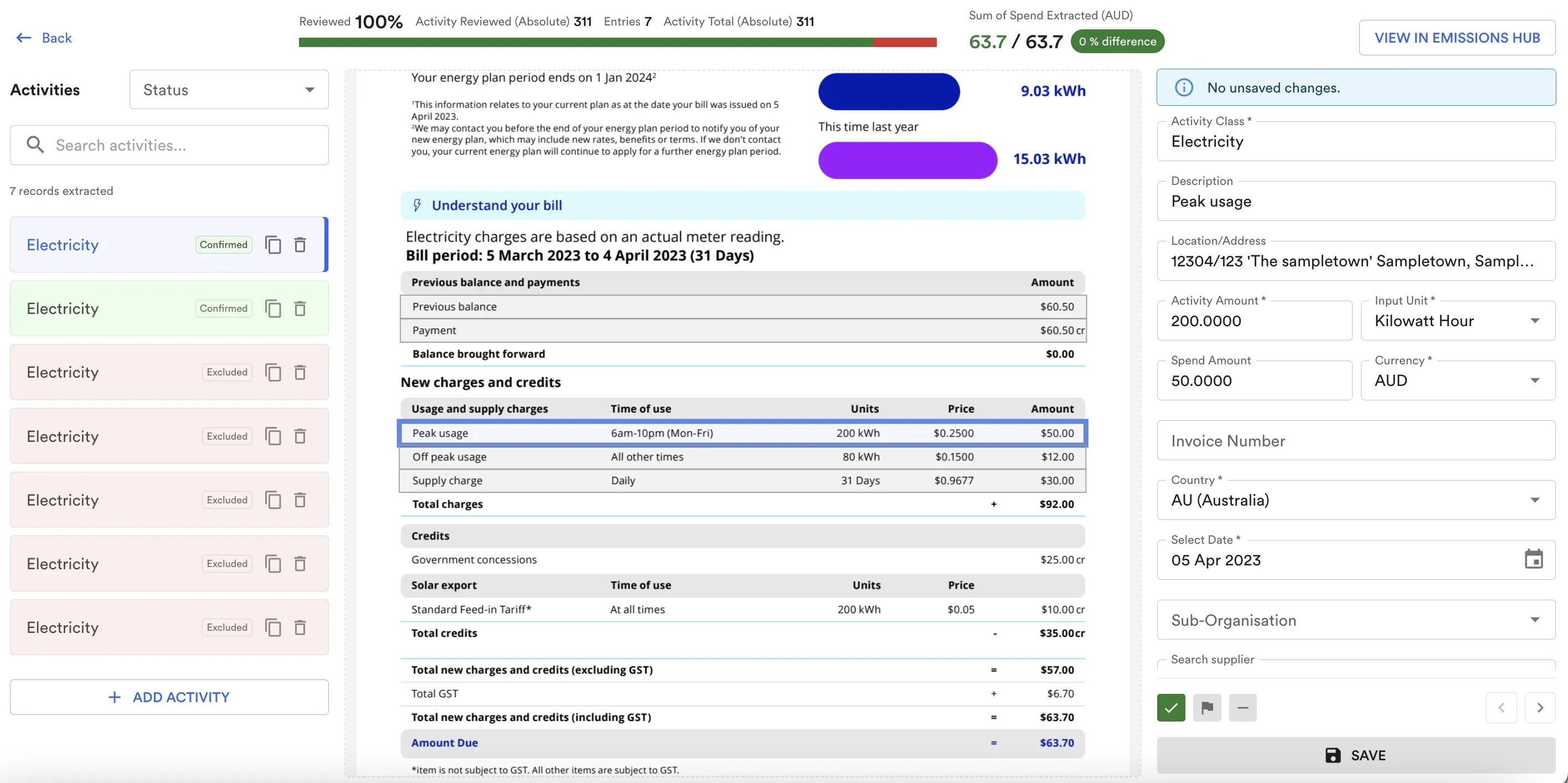 Avarni -aAuditability improvements on invoice extraction