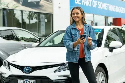 unlock KINTO car rental with phone