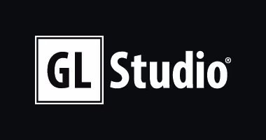 GL Studio - Horizontal White Logo
