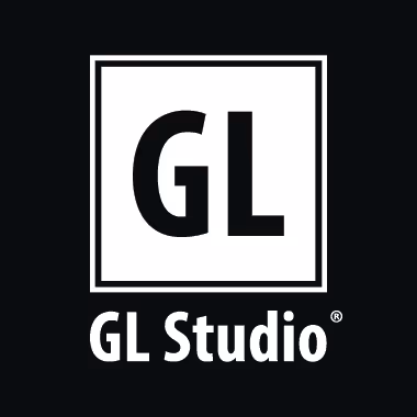 GL Studio - VERTICAL White Logo