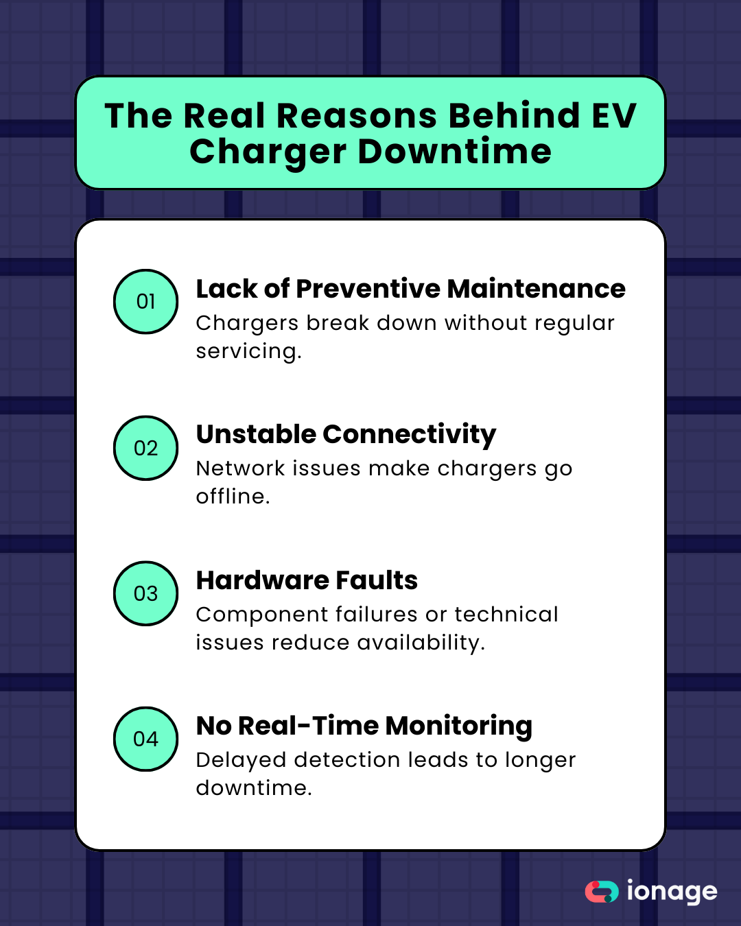 Causes of EV Charger Downtime